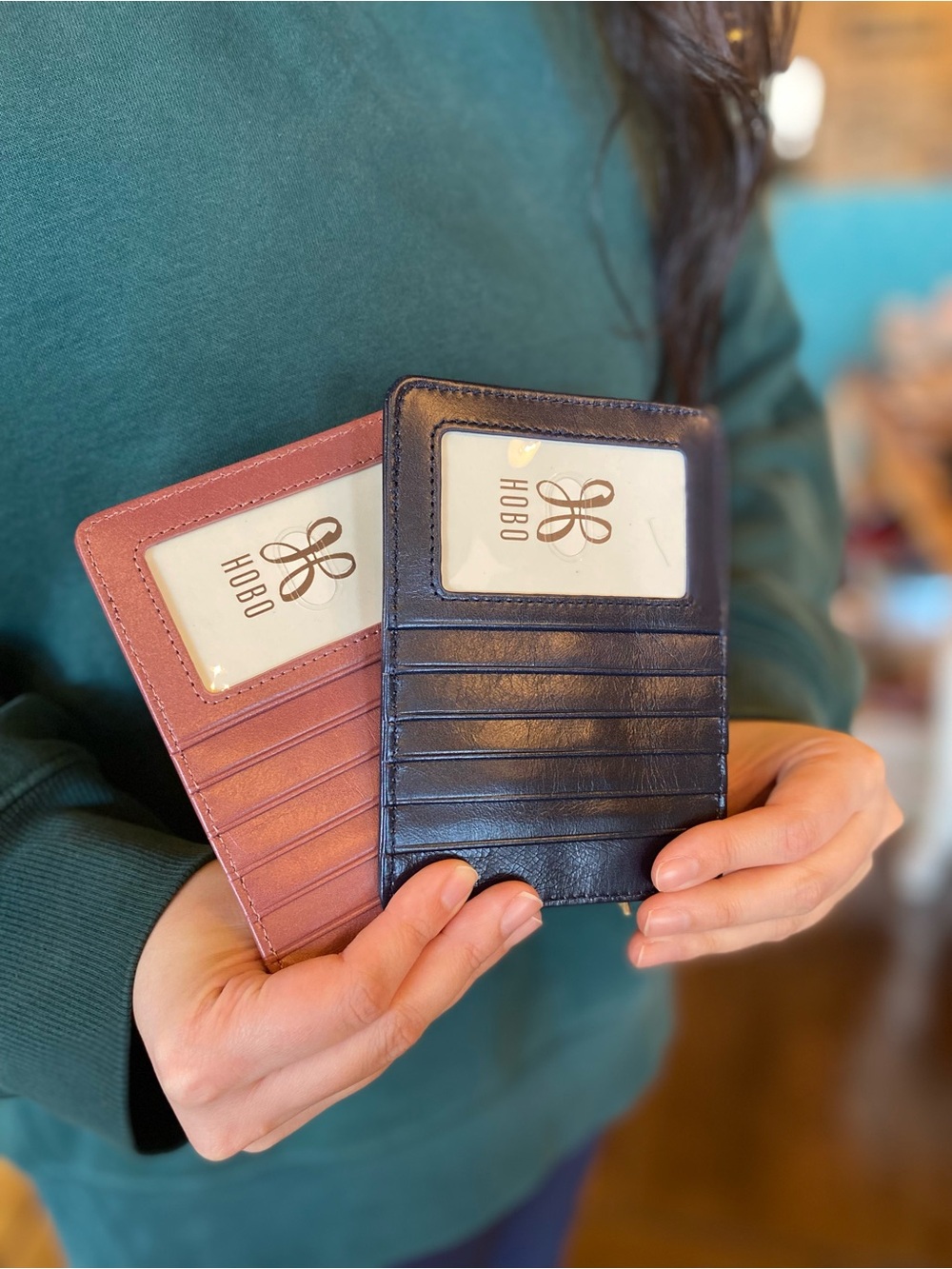 Hobo - Euro Slide Card Case in Polished Leather - Multiple Colors (NEW W/ TAGS)